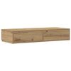 vidaXL Bedlades Artisan Eiken 90 x 36,5 x 16,5 cm Bewerkt hout