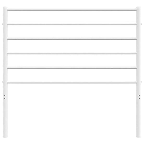 vidaXL Vervangend hoofdbord metaal wit 100 cm