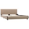 vidaXL Bedframe kunstleer cappuccino 120x200 cm