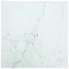 vidaXL Tafelblad marmerontwerp 6 mm 70x70 cm gehard glas wit