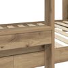 vidaXL Bunk Bed voor Kinderen Artisan Eiken 100 x 190 cm Bewerkt hout