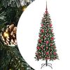 vidaXL Kunstkerstboom Groen 150 cm PVC en Plastic en Staal