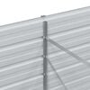 vidaXL Plantenbak verhoogd 400x80x45 cm gegalvaniseerd staal zilver