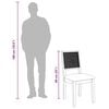 vidaXL Eetkamerstoelen met kussens 2 st massief hout rubber