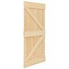 vidaXL Schuifdeur NARVIK Naturel en Zwart 80 x 210 cm (152,5 cm)