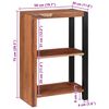 vidaXL Boekenkast Bruin 50 x 30 x 75 cm Massief acaciahout