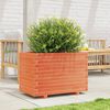 vidaXL Plantenbak 70x40x49,5 cm massief grenenhout wasbruin
