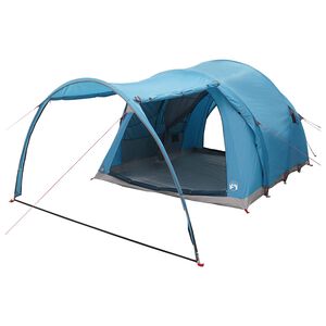 vidaXL Tunneltent 370 x 275 x 210 cm Blauw Polyester en staal