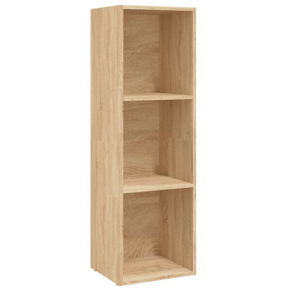 vidaXL Boekenkast/tv-meubel 36x30x114cm bewerkt hout sonoma eikenkleur