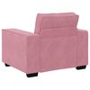 vidaXL 3-delige Loungeset met kussens fluweel roze