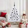 vidaXL Kunstmatige Inklapbare Kerstboom Wit 120 cm PVC en Staal
