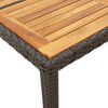 vidaXL Tuintafel 90x90x75 cm poly rattan zwart