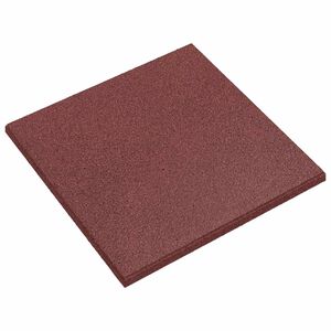 vidaXL Valbescherming Tegels 6 st Rood 50 x 50 cm Rubber