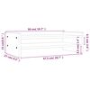 vidaXL Monitorstandaard 50x27x15 cm massief grenenhout wit