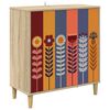 vidaXL Dressoir ESSEN Sonoma 69 x 33 x 75 cm Bewerkt hout