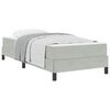 vidaXL Boxspringbed met matras Lichtgrijs 80 x 200 cm Stof