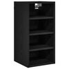 vidaXL Hangkast Zwart eiken 30 x 29,5 x 60 cm Bewerkt hout