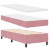 vidaXL Boxspringbed met matras met LED Roze 80 x 200 cm Fluweel