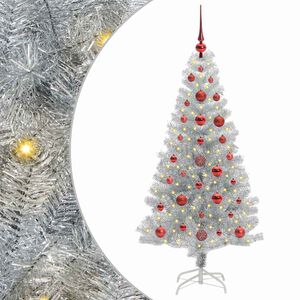 vidaXL Kerstboom Zilver 120 cm PET