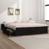 vidaXL Bedframe met lades zwart 200x200 cm