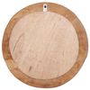 vidaXL Decoratieve spiegel rond 60 cm teakhout