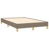 vidaXL Boxspring met matras stof taupe 120x200 cm