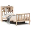 vidaXL Bed met boekenkast zonder matras massief grenenhout 90x200 cm