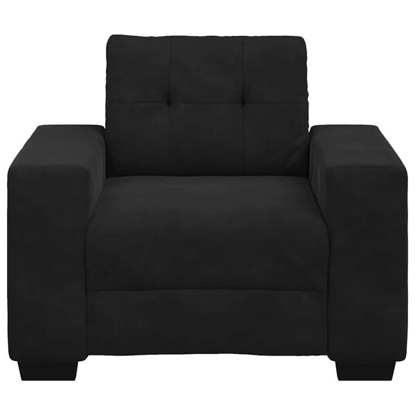 vidaXL Fauteuil 100x78x80 cm fluweel zwart