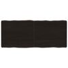 vidaXL Tafelblad natuurlijke rand 140x60x(2-6)cm eikenhout donkerbruin