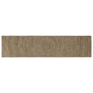 vidaXL Vloerkleden Naturel en Zwart 60 x 250 cm Jute