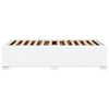 vidaXL Bedframe kunstleer wit 90x200 cm