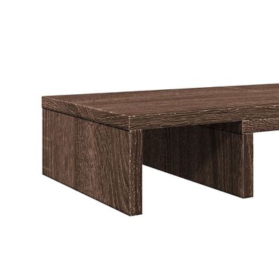 vidaXL Monitorstandaard verstelbaar 80x24x10,5 cm hout bruin eiken