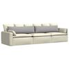 vidaXL Sofa Kussens 2 pcs Wolkengrijs 145 x 40 cm Stof