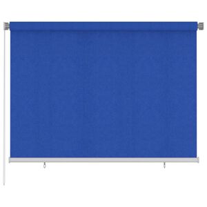 vidaXL Rolgordijn voor buiten 200x140 cm HDPE blauw