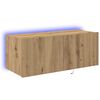 vidaXL TV Wandkast 80 x 35 x 31 cm Artisan Eiken Bewerkt hout