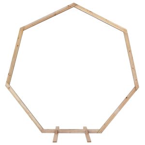 vidaXL Trouwrand Licht Bruin 221 x 92 x 216 cm Massief Vurenhout