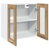 vidaXL Keukenwandkast Lyon met glazen deur 60x31x60 cm artisanaal eiken