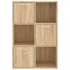 vidaXL Opbergkast 60x29,5x90 cm bewerkt hout sonoma eikenkleurig