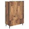vidaXL Dressoir met lade Oud hout 66 x 34,5 x 97 cm Bewerkt hout