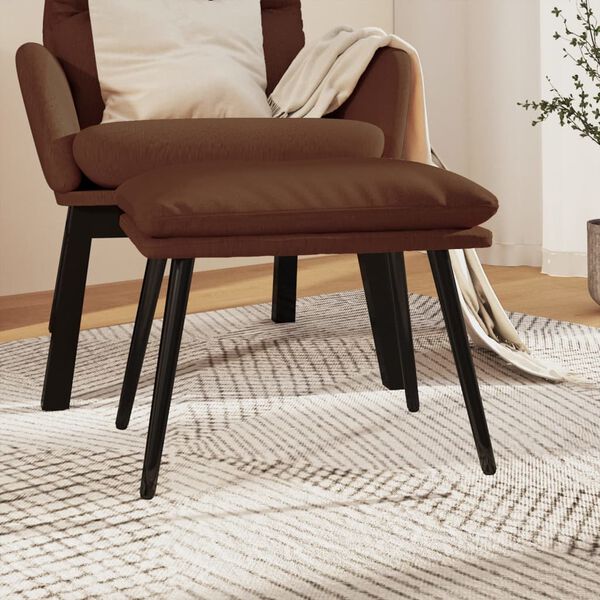 vidaXL Voetenbank 45x30x35 cm microvezelstof bruin