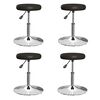 vidaXL Eetkamerstoelen 4 st kunstleer zwart