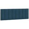 vidaXL Hoofdbordkussen "Hanko" 120 cm fluweel blauw