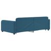 vidaXL Slaapbank met onderschuifbed 100x200 cm fluweel blauw