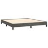 vidaXL Bedframe zonder matras 160x200 cm fluweel donkergrijs