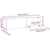 vidaXL Tv-wandmeubel 120x30x30 cm bewerkt hout bruin eikenkleur