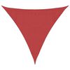 vidaXL Zonnezeil 160 g/m&sup2; 3x3x3 m HDPE rood