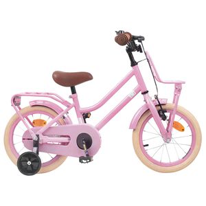 vidaXL Kinderfiets 12 Inch voor 2-4 jaar oud Lichtroze