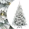 vidaXL Kunstkerstboom met 300 LED met standaard Wit 180 cm PE en PVC