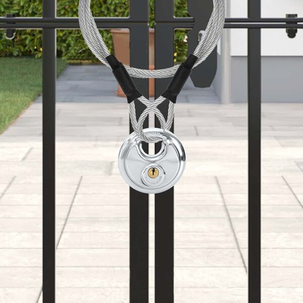 vidaXL Discusloten met sleutels 6 pcs Zilver 8 x 2.8 x 8 cm