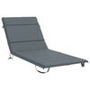 vidaXL Ligstoel Kussen GEMERT 100% Polyester Blauw 200 x 80 x 3 cm